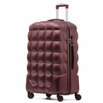 Large 29" Hard Shell Bubble Design Check-in Suitcase Hold Luggage Bag 20kg+ | Large | Burgundy