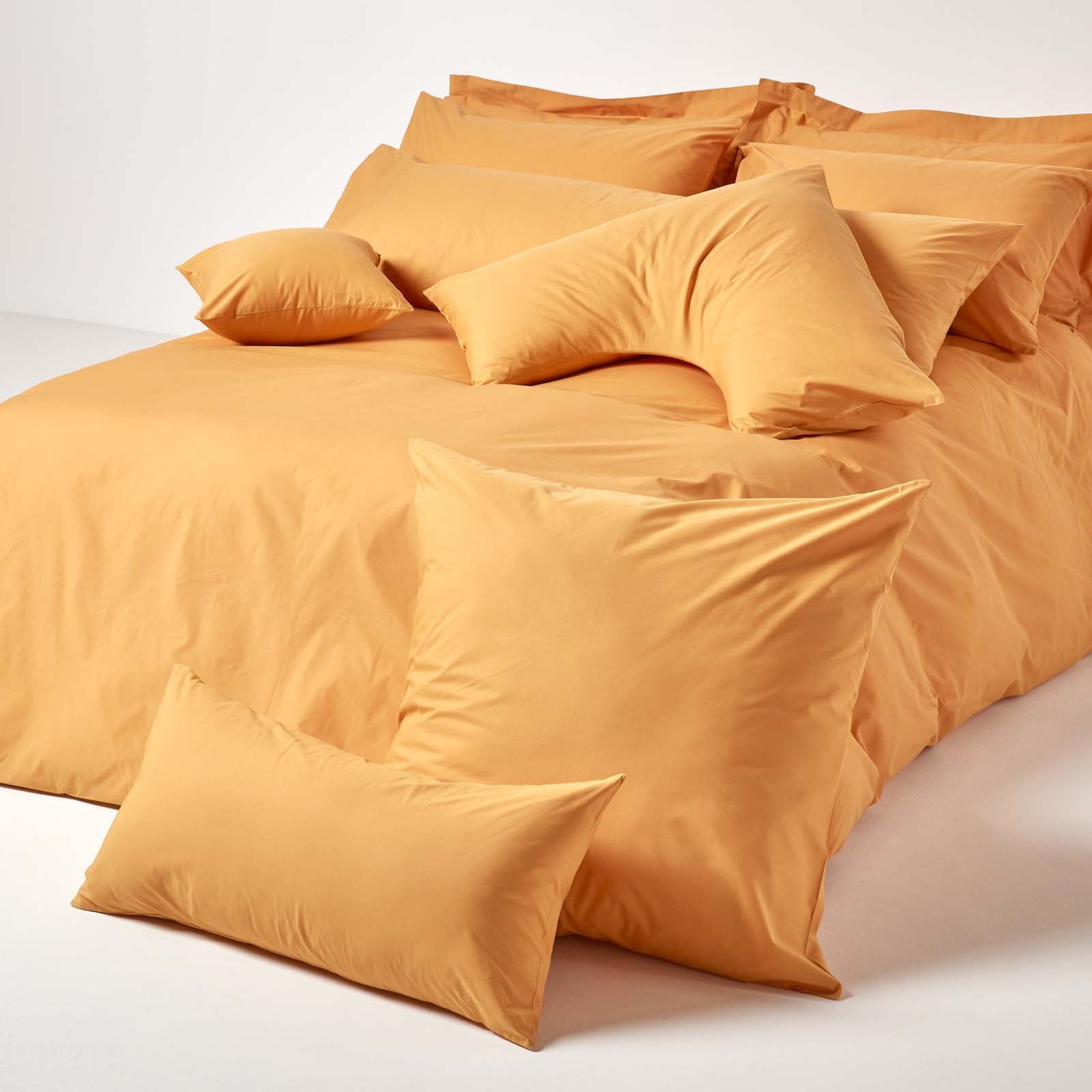 Egyptian Cotton Oxford Pillowcase 200 Tc | 48cm x 91cm | Mustard