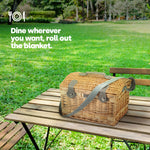 Tummel 4-person Wicker Picnic Basket