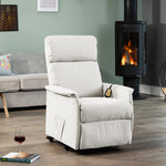 Milan Electric Lift Assist Rise And Recline Chair | Stone