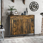 Radiator Cover With Drawer And Vertical Slats