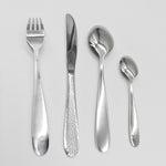 Cutlery Sets Stainless Steel Hammered Effect Handle 24pc Set