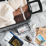 Set Of 3 Hard Shell Suitcase Cabin & Check In Cases With Tsa Lock - Overhead Cabin With Medium & Large Check-in Bag | Set of 3 | Steel