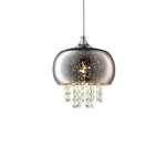 Starlight Chrome Pendant Lamp 1xe14 A Stunning Range With 22cm Glass Shades Housing Chrome Fitments And Gorgeous Crystals