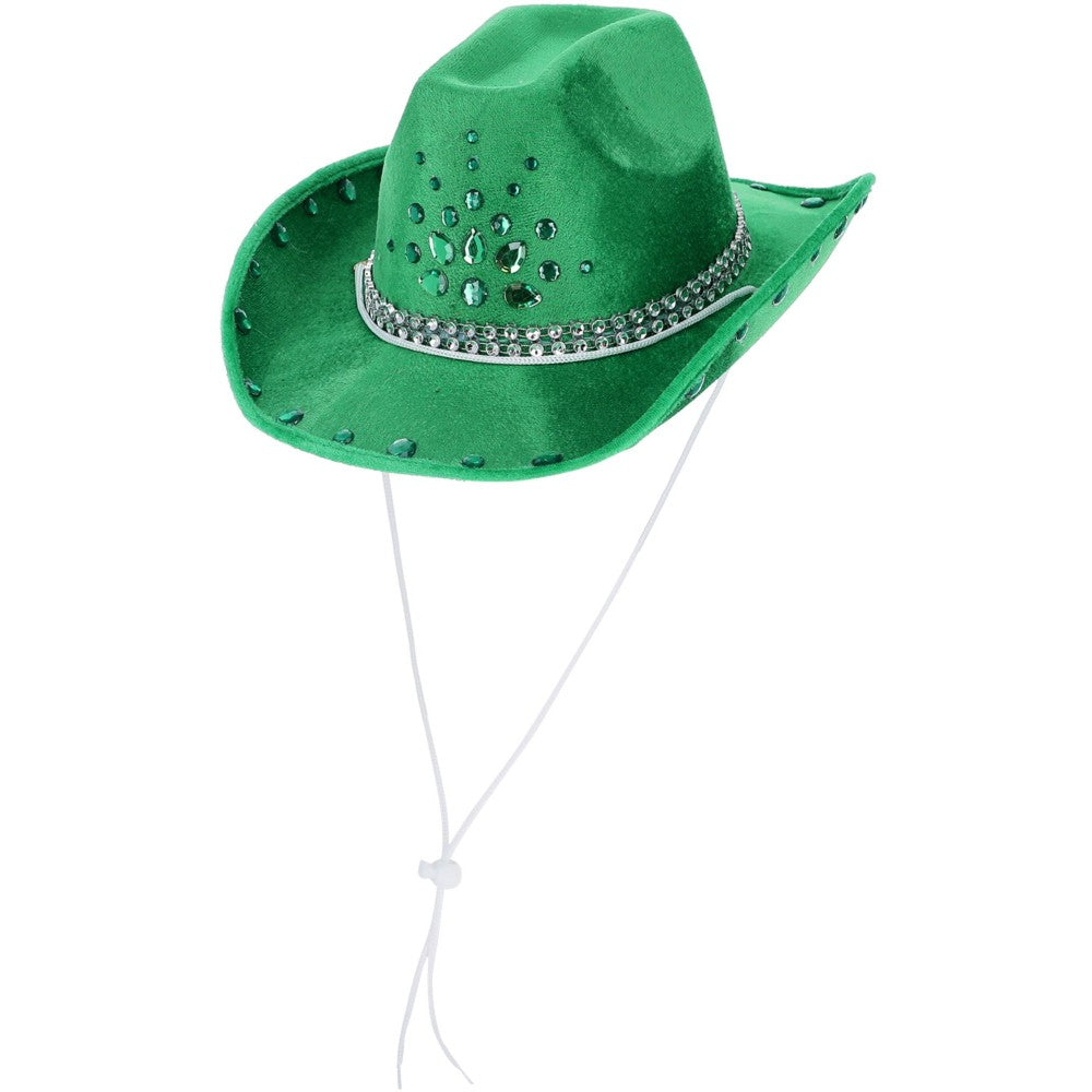 Rhinestone Cowboy Hat | Green