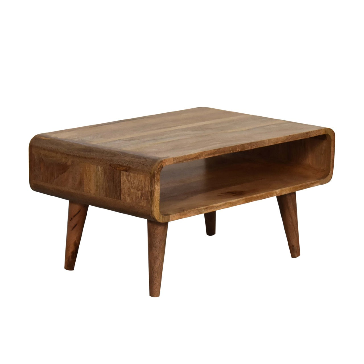 Solid Wood Open Oak-ish Media Unit