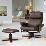 Woodacre Swivel Recliner | Brown