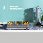 Livivo Electric Buffet Server 4.5l With Removable Trays And Temperature Dial