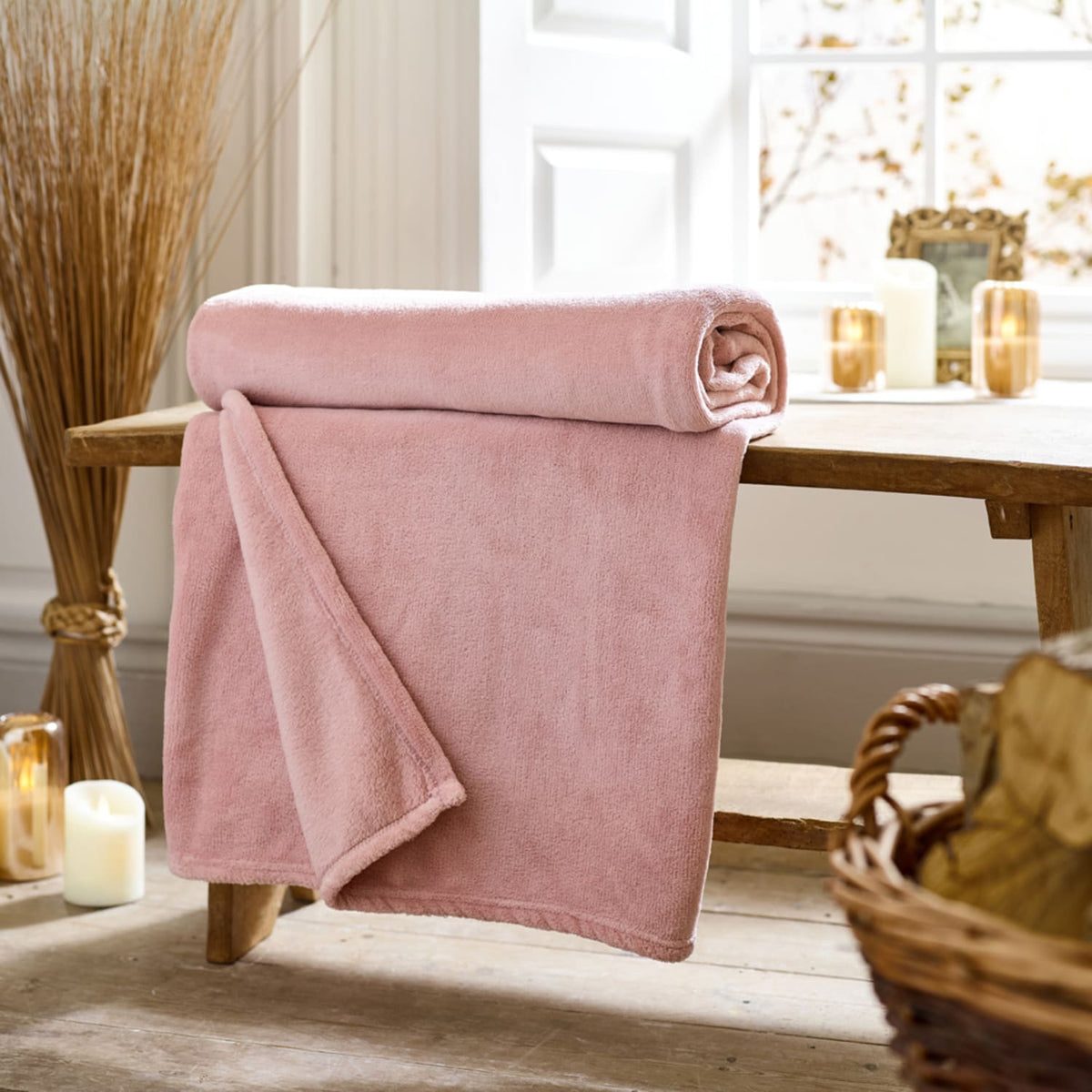 Snuggle Touch Supersoft Fleece Throw | 150cm x 200cm | Pink
