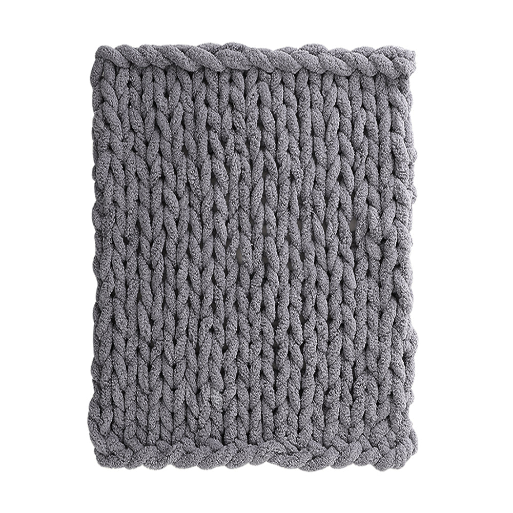 Hand-woven Chenille Blanket For Couch And Bed