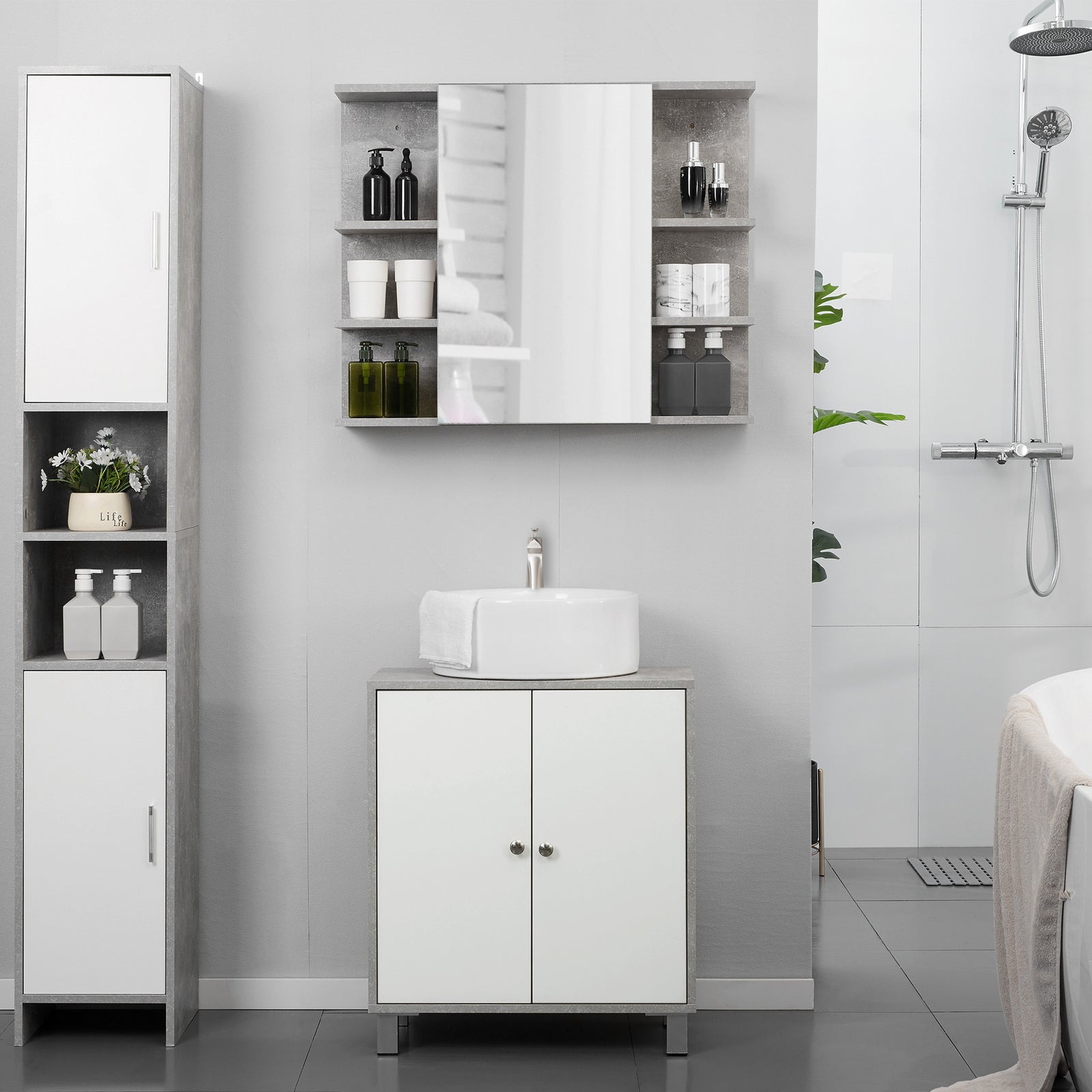 Bathroom Under Sink Cabinet Vanity Unit Space Saver