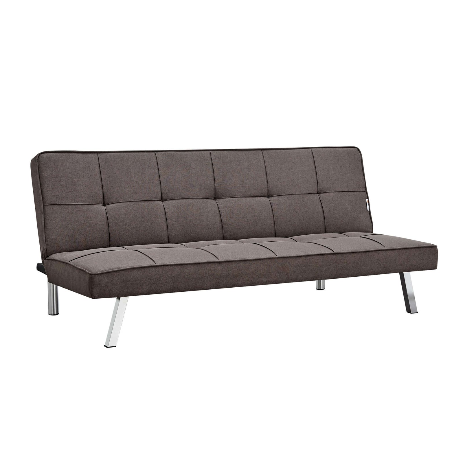 Click Clack Linen Blend Sofa Bed - 3 Seater | Brown