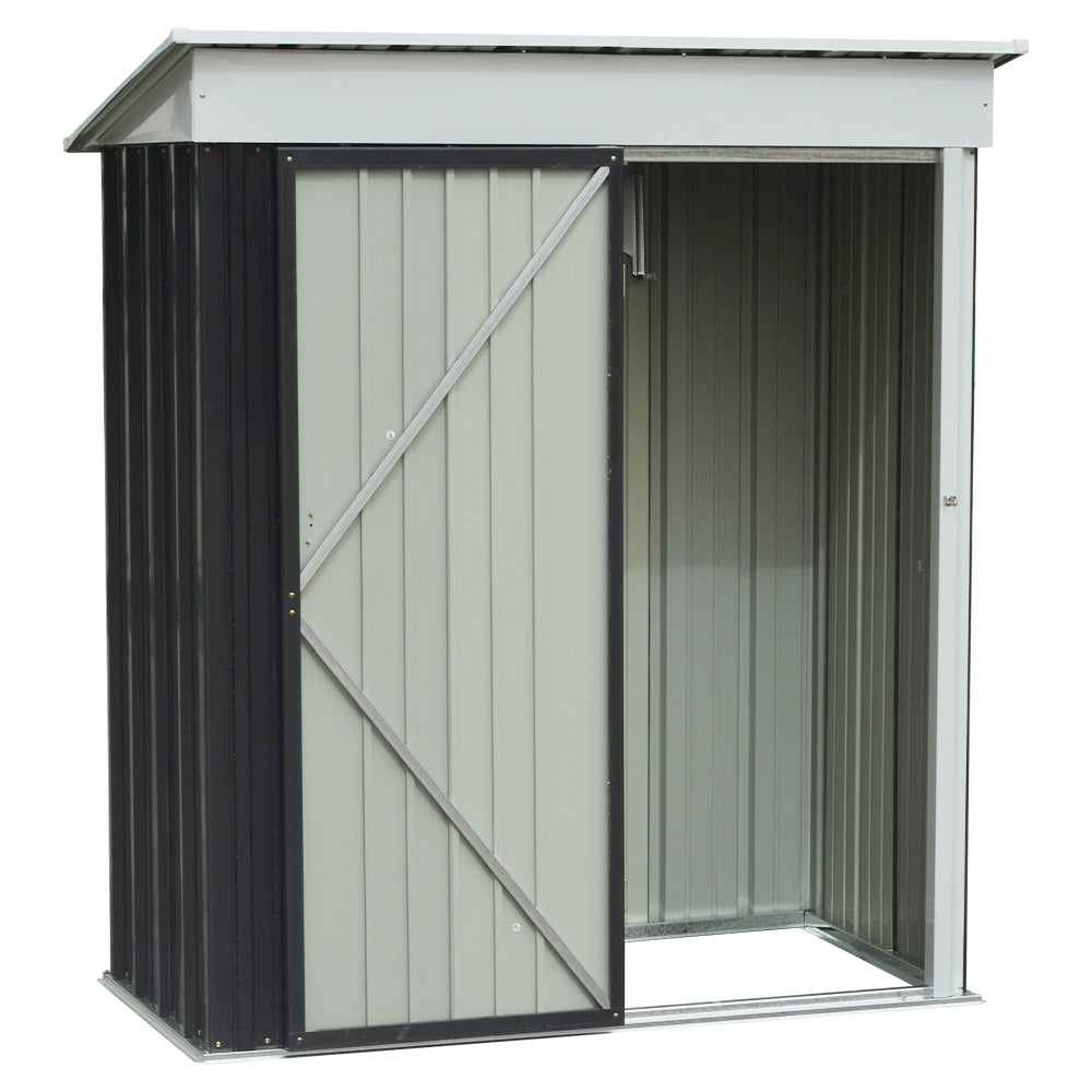 3x5ft Storage Shed With Shelves Durable Waterproof
