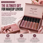 Envie Nude Matte Lipstick Set Waterproof Long Lasting Liquid Lip Gloss 6 Shades Kit