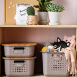Basket Bamboo Lid For Basket 10, 15 & 20 Recycled Storage Box