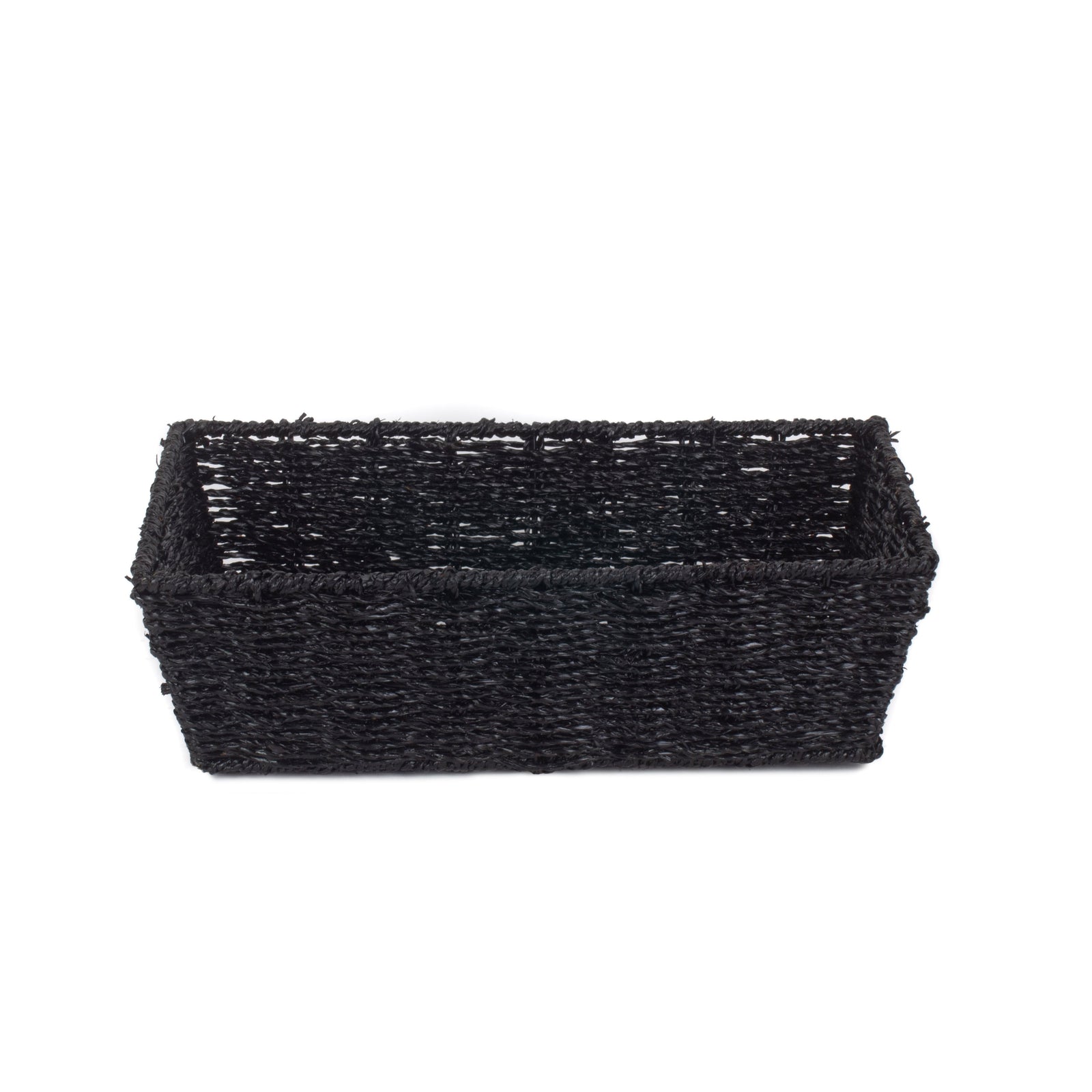 Black Paper Rope Tray | Medium | Black