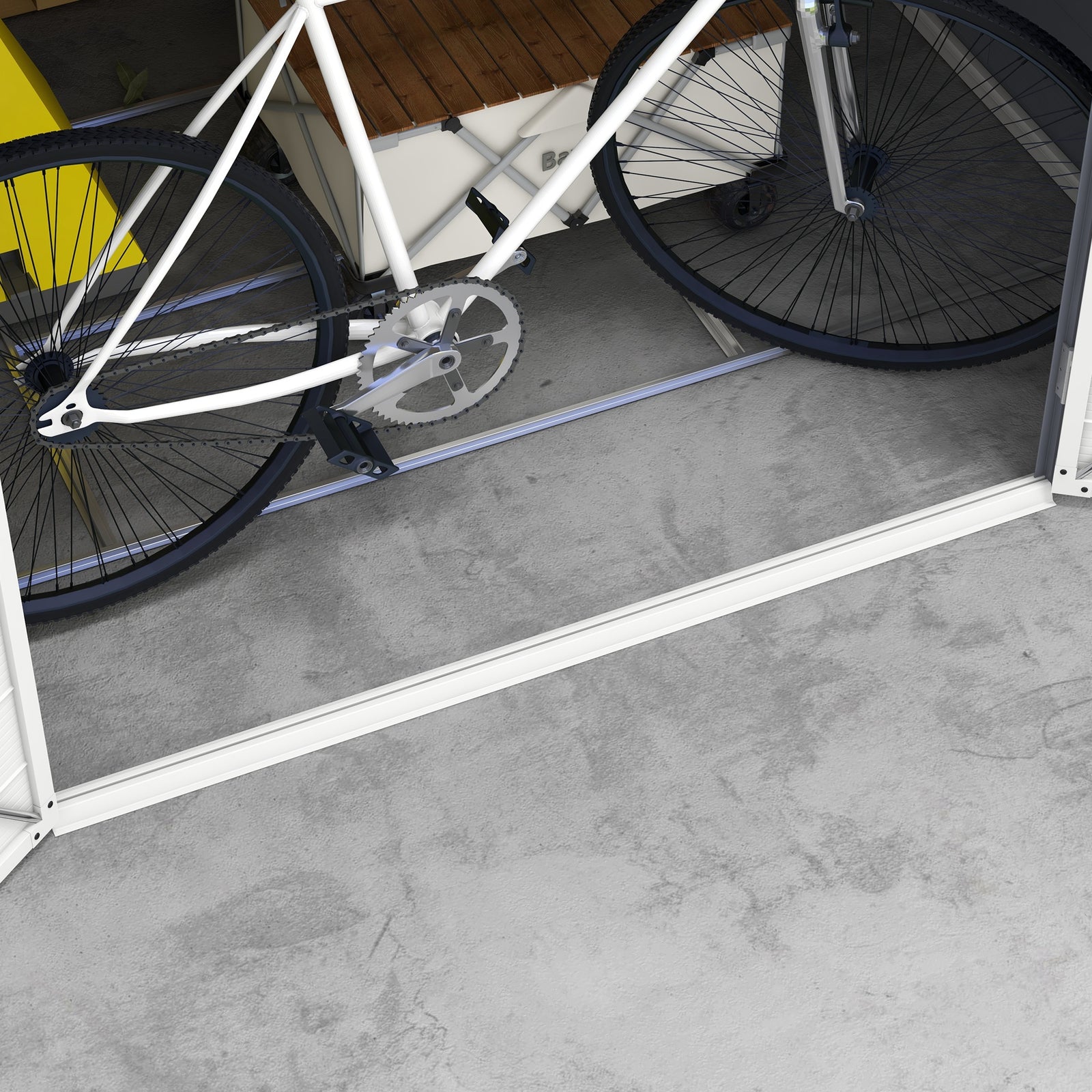 Garden Shed Tool Storage House With Lockable Door, Kit | Large | Gray