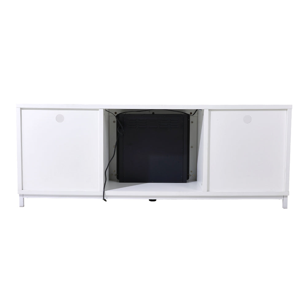 18-inch Electric Fireplace With Freestanding Tv Stand Entertainment Center