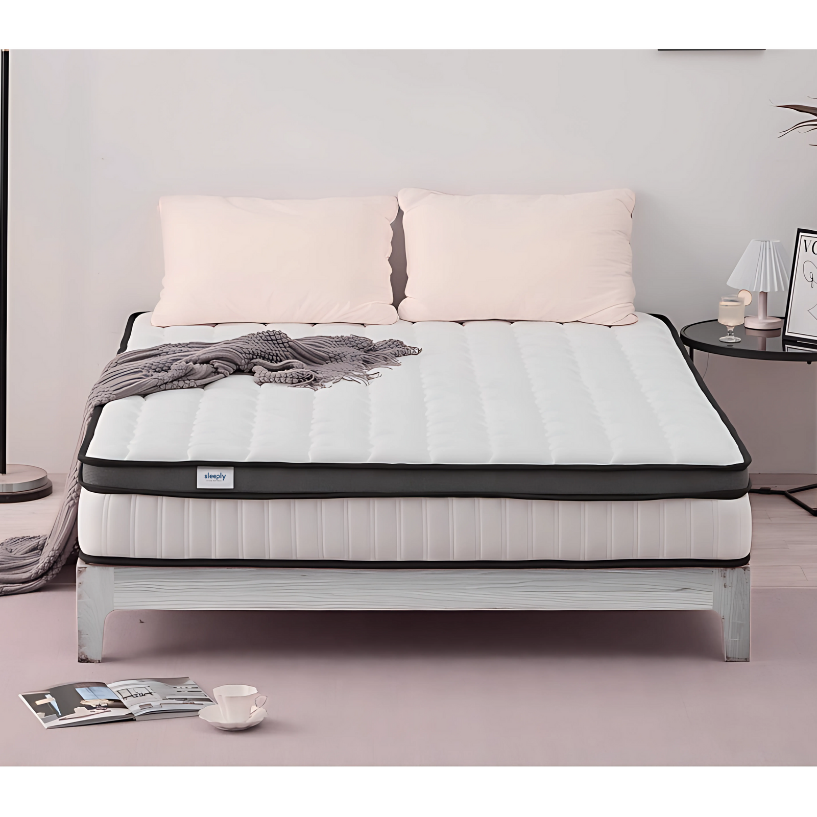Sleeply Comfort Hybrid Mattress - The Mattress That Moves With You | Double | White