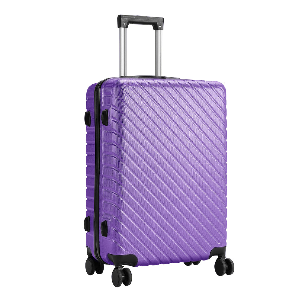 Lightweight Hardside Travel Suitcase With Spinner Wheels | Purple