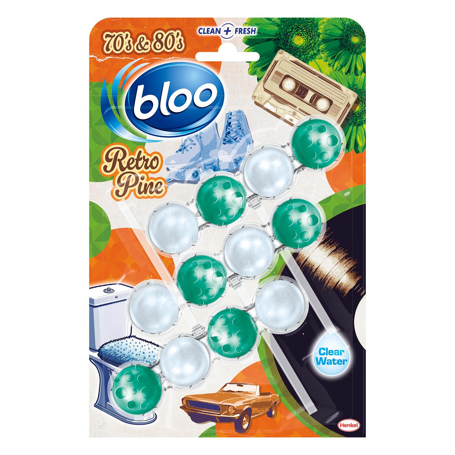 Power Active Toilet Block 70s&80s Spring Limited Edition, 3 Pack