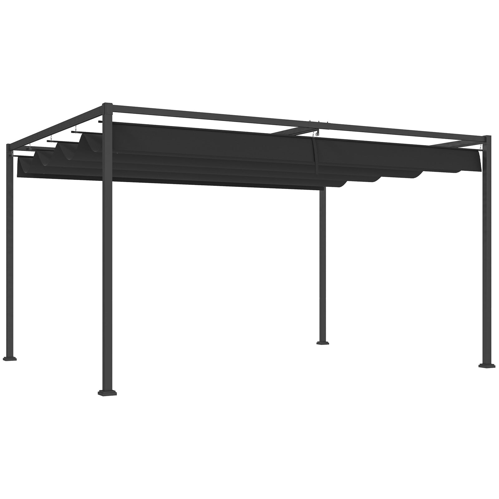 4x3(m) Metal Pergola Gazebo Patio Sunshelter Retractable