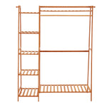 Bamboo Bedroom Garment Clothes Rack | Small | Brown
