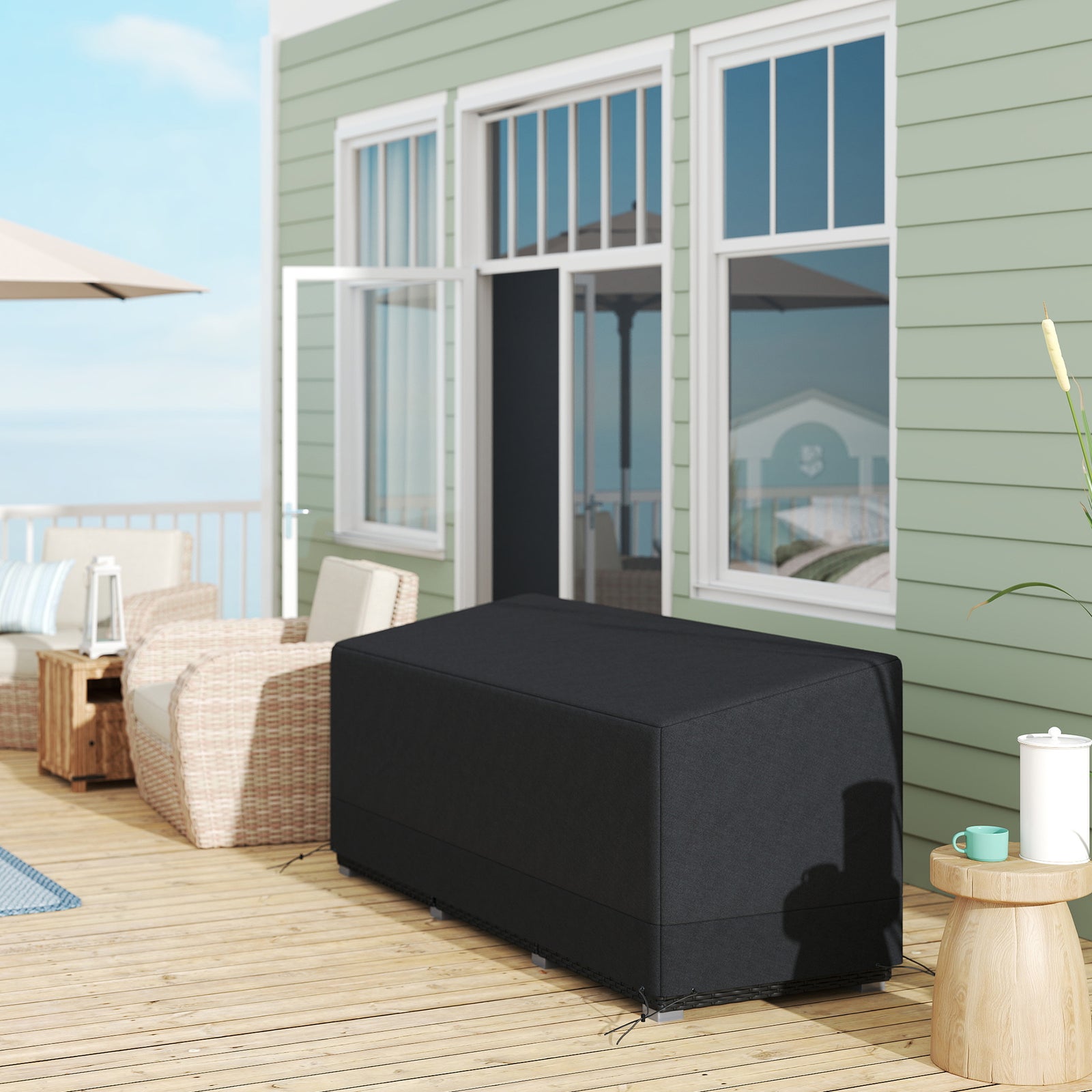 3-seater Sofa Cover, Black