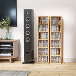 Set Of 2 Cd Storage Units With Adjustable Shelves | One Size | Natura