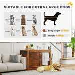 Dog Crate Furniture With Flip-up Top, 2 Doors, For Dogs | Medium | Brown