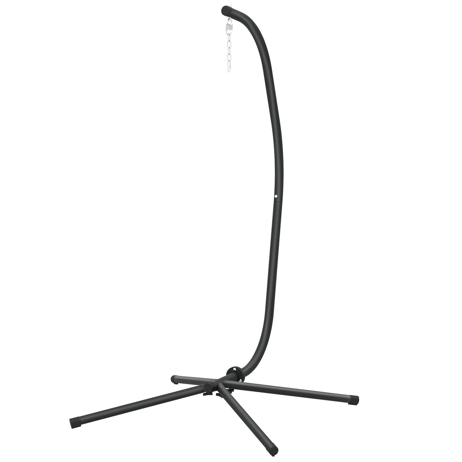 Outsunny Hanging Egg Chair Stand Only, Hammock Chair C-stand, Black