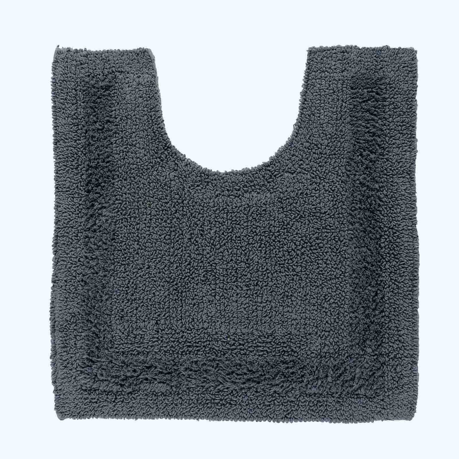 Luxury Reversible Cotton Bath Mat | Pedestal Mat | Grey