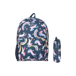 Bookworm Unicorn And Rainbow 20l Backpack Set | One Size | Blue