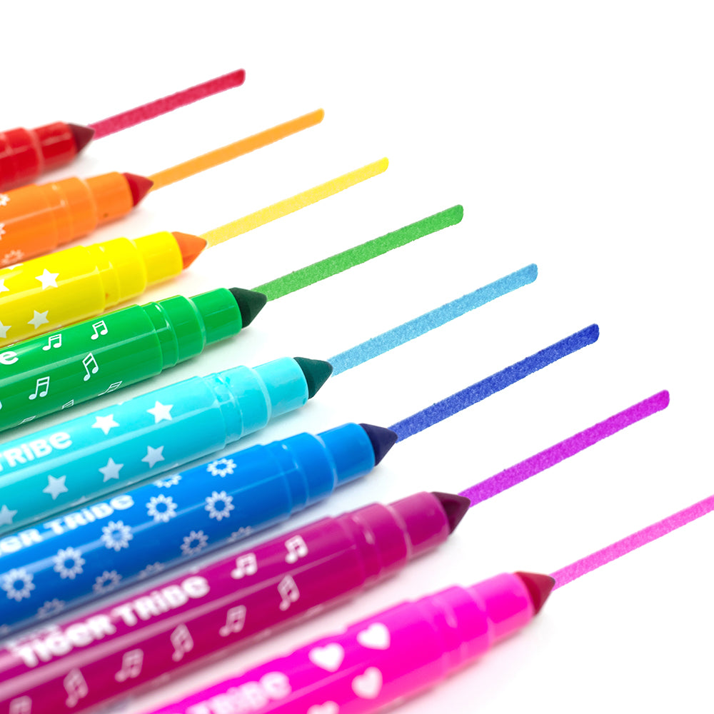 Dual Tip Stamp Markers - 8 Pcs Double Sided Marker Pens With Stamps