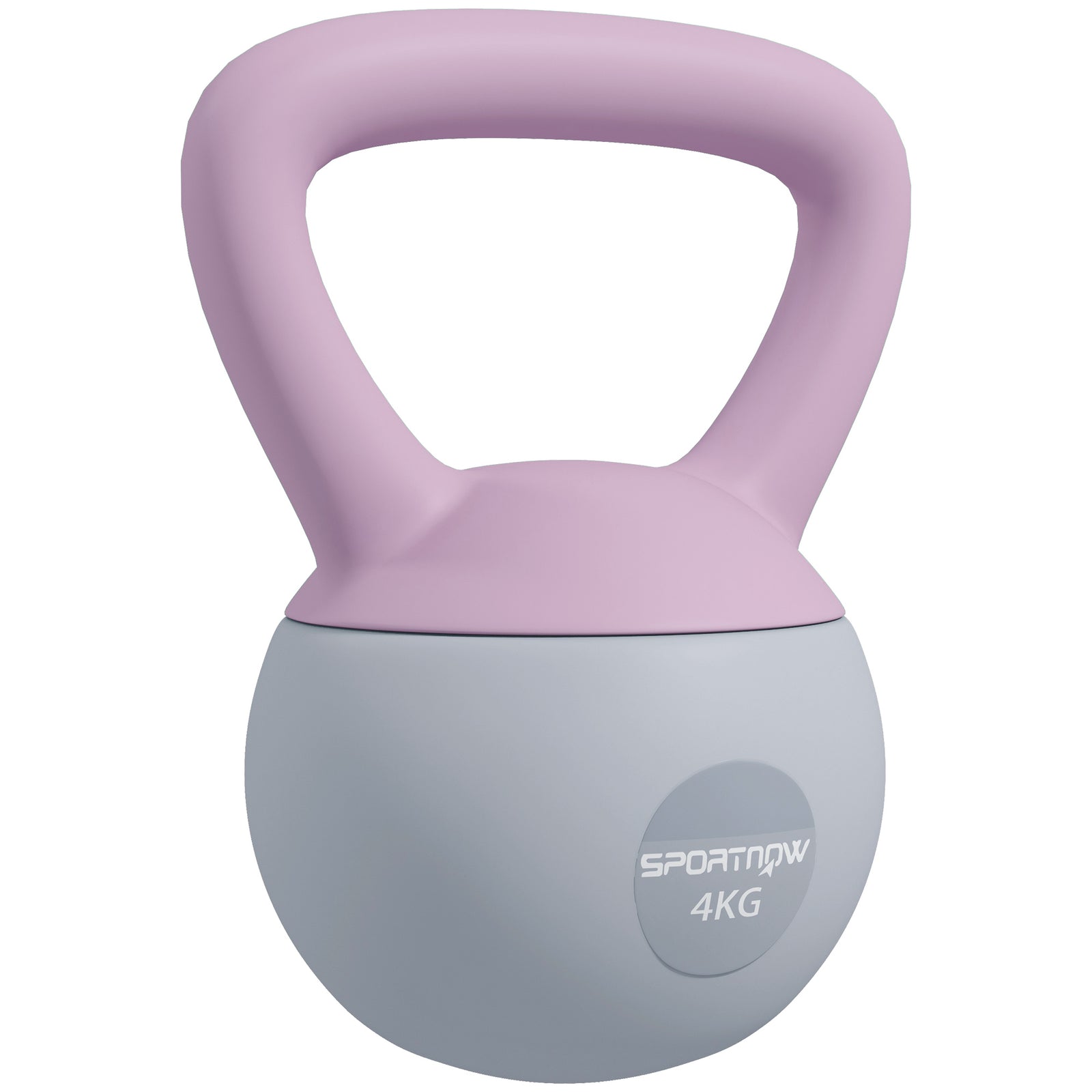 Soft Kettlebell, With Non-slip Handle,for Home Gym Strength | 4kg | Lilac