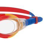 Childrens/kids Bondi Clear Swimming Goggles | One Size | Red
