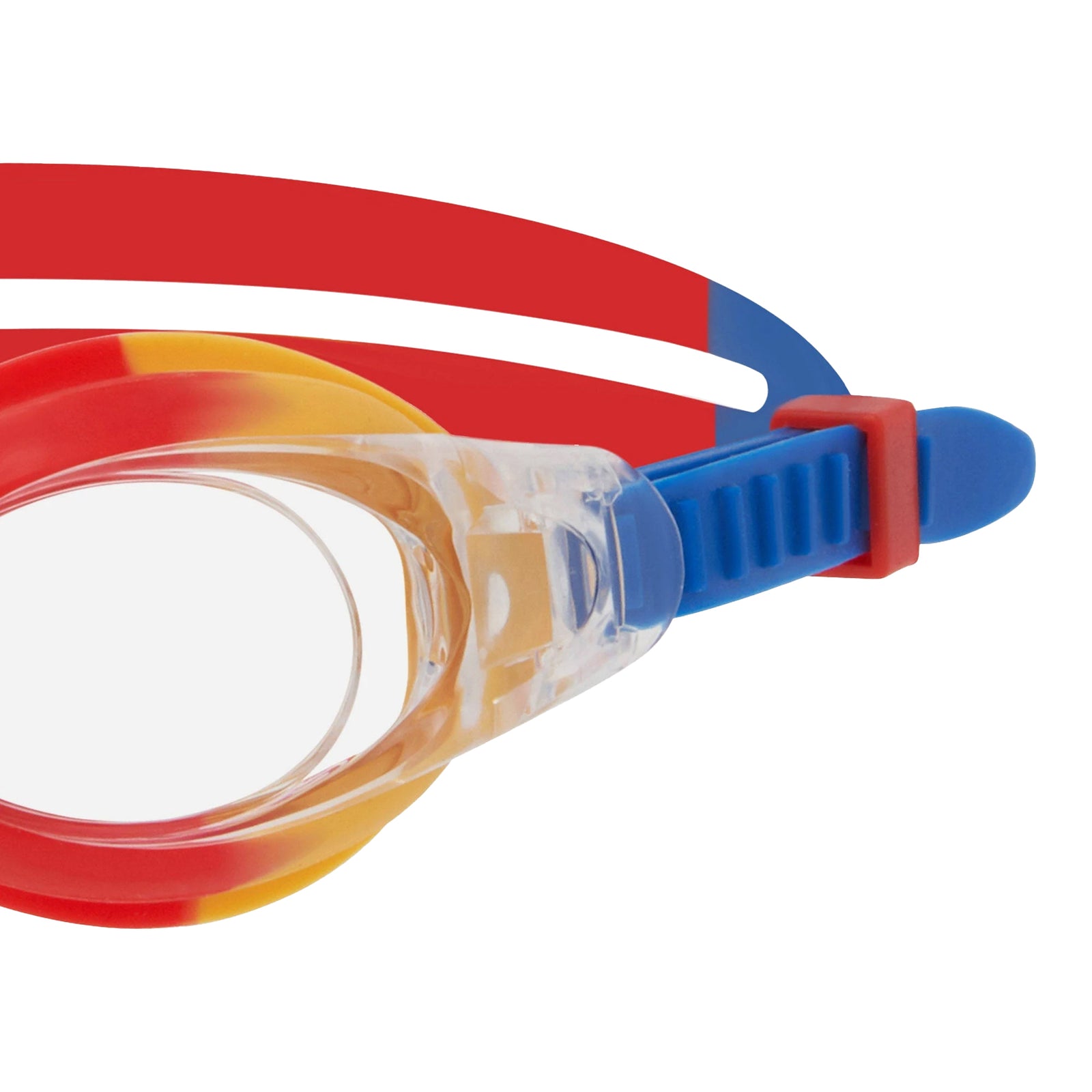 Childrens/kids Bondi Clear Swimming Goggles | One Size | Red