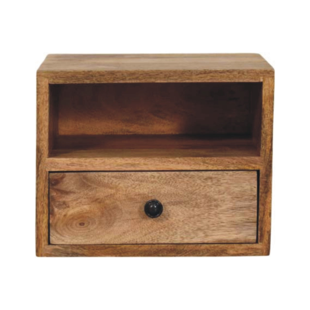 Solid Wood Solis 1-drawer Oak-ish Wall Mounted Nightstand