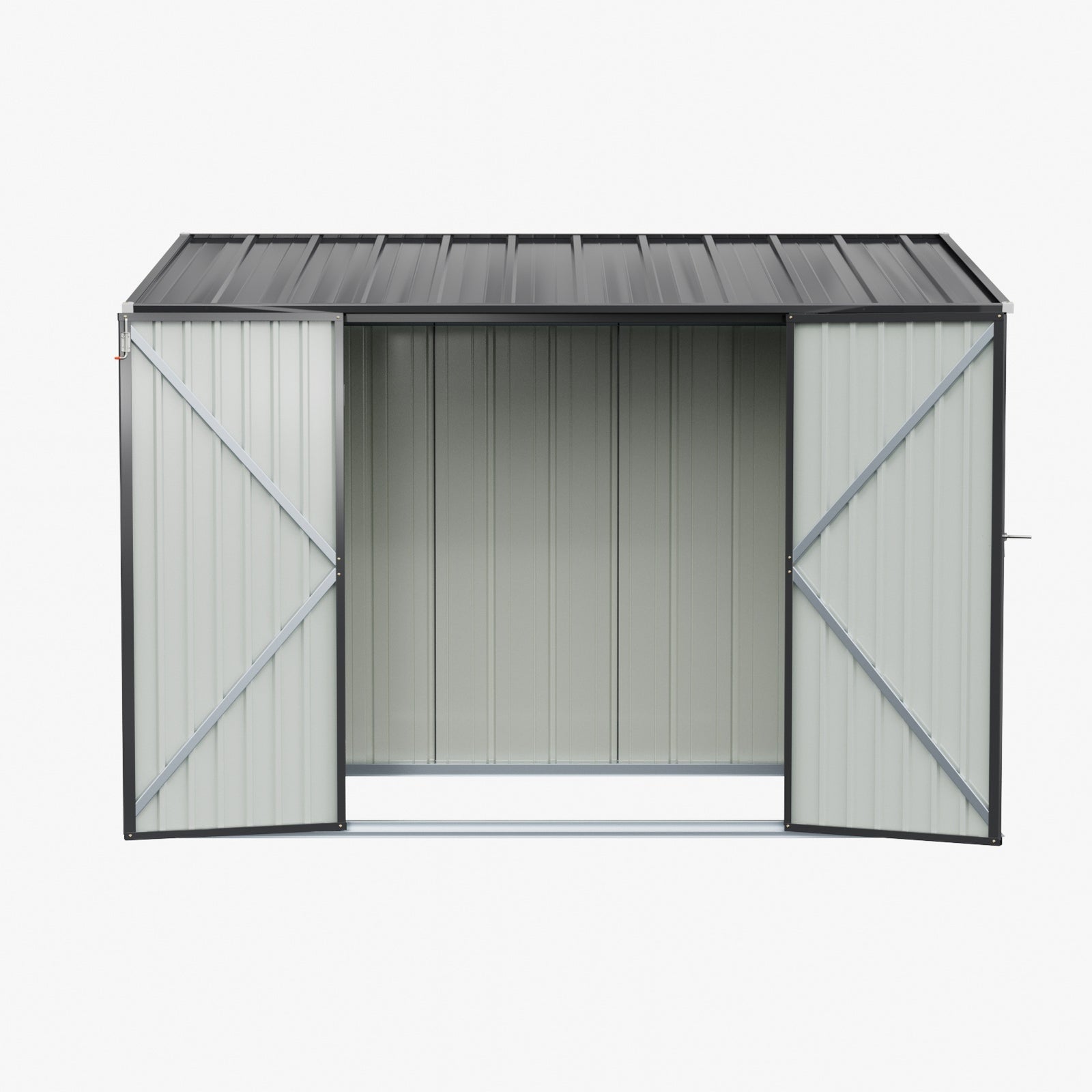 Breeins 10x5 FT Pent Roof Metal Garden Tool Storage Shed