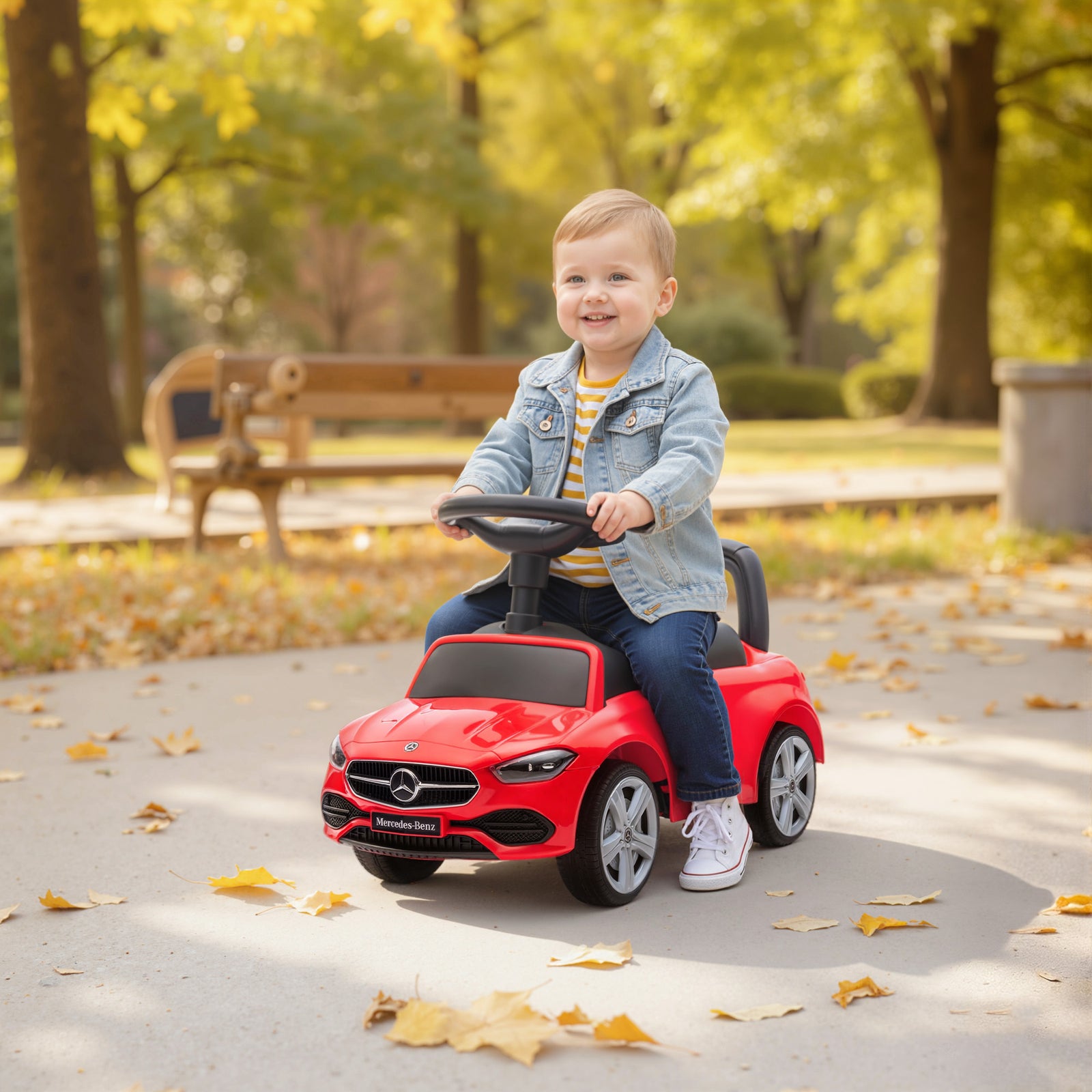 Official Mercedes-benz Ride On Car For 18-36 Months | Red