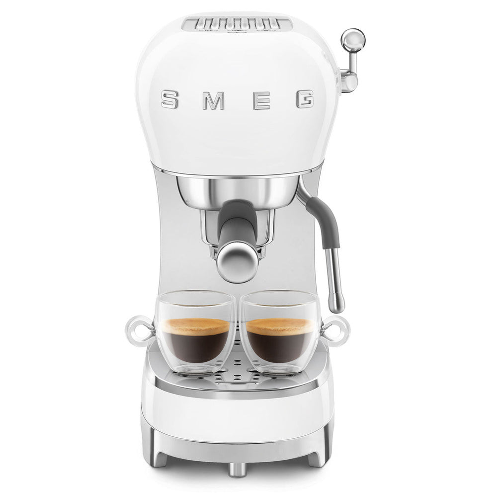 Ecf02 Espresso Machine + Coffee Tamper Set | White