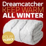 Deluxe Electric Blanket Fully Fitted Polar Fleece Heated Bed Underblanket 3 Heat Settings | King | White
