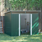 Garden Shed Outdoor Storage Tool Organizer With Double Door | Large | Green