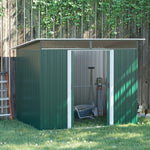 Garden Shed Outdoor Storage Tool Organizer With Double Door | Large | Green