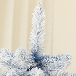 5/6ft Blue Snow Flocked Christmas Tree, Hinged | 5ft | Blue