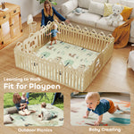 Baby Play Mat, Foldable Activity Playmat, Animal Theme