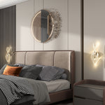 Led Wall Lamp 2 Pack, Modern Indoor Spiral Wall Light | Silver