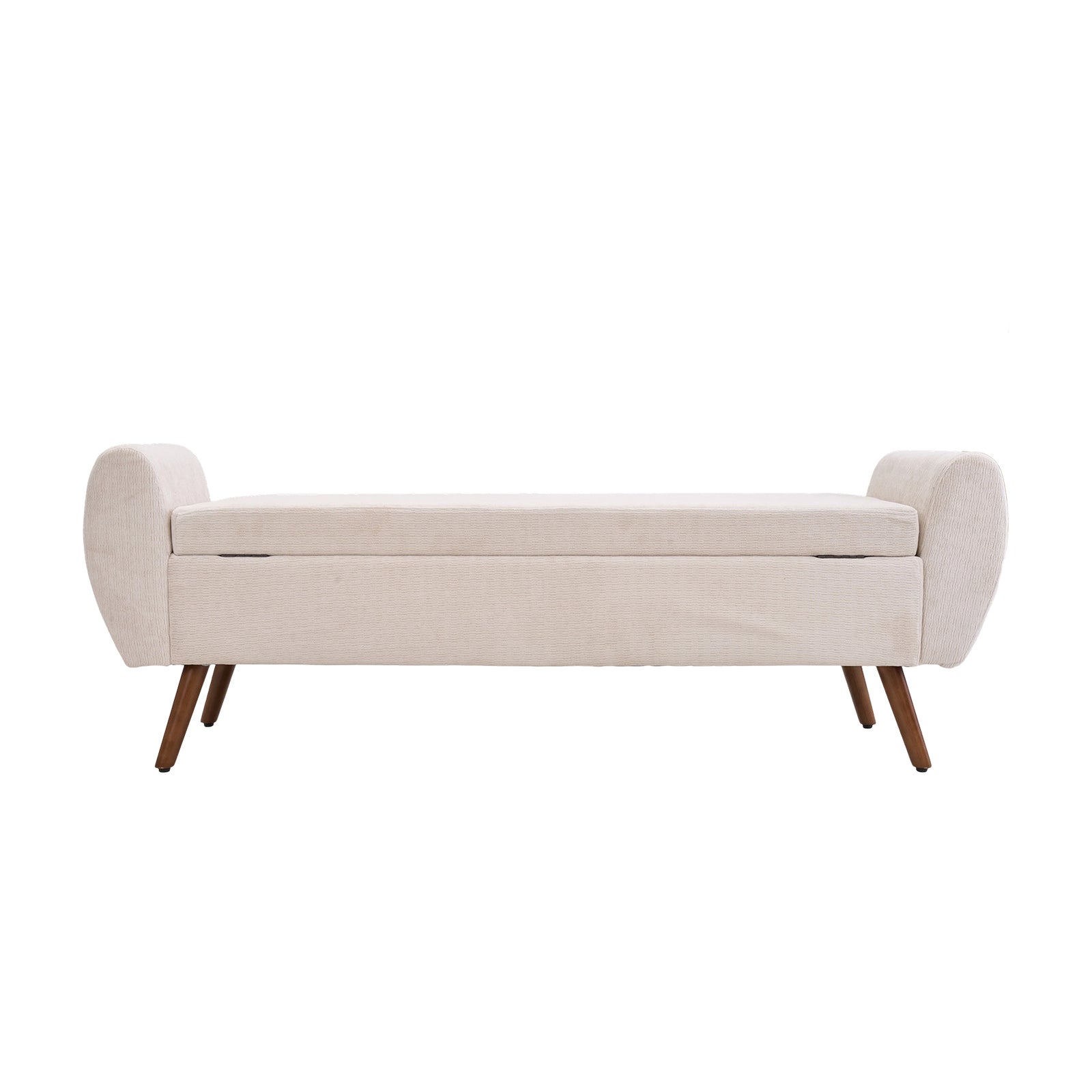 Breeins Chenille Upholstered Storage Bench