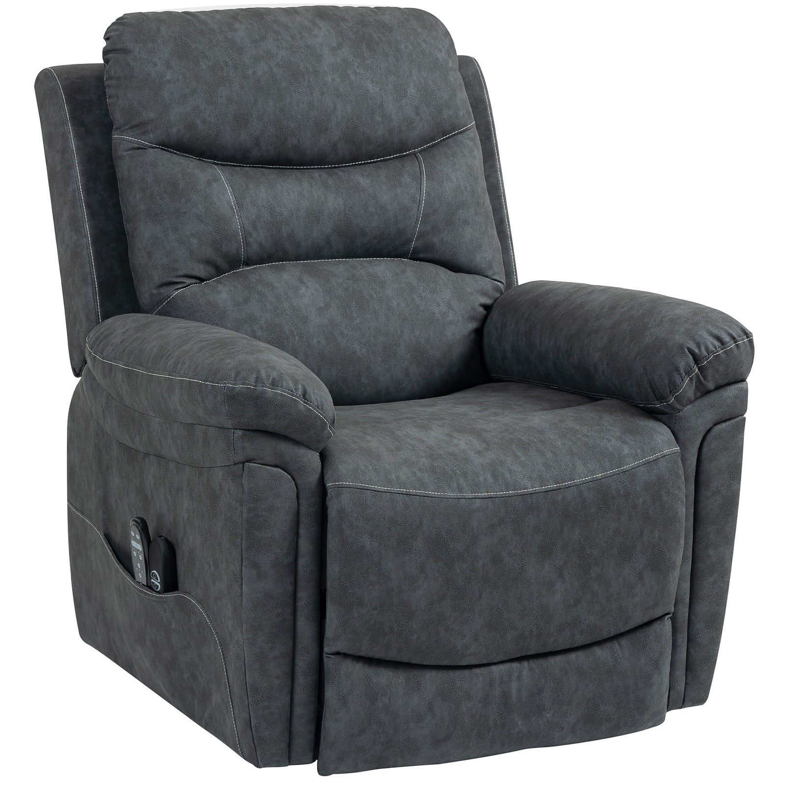 Massage Recliner Chair, Lift Chair With Heat, Usb, Remote | Grey