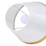 White & Gold Led Table Lamp With Cone Shade – Adjustable Colour Temperature, Push-button Control